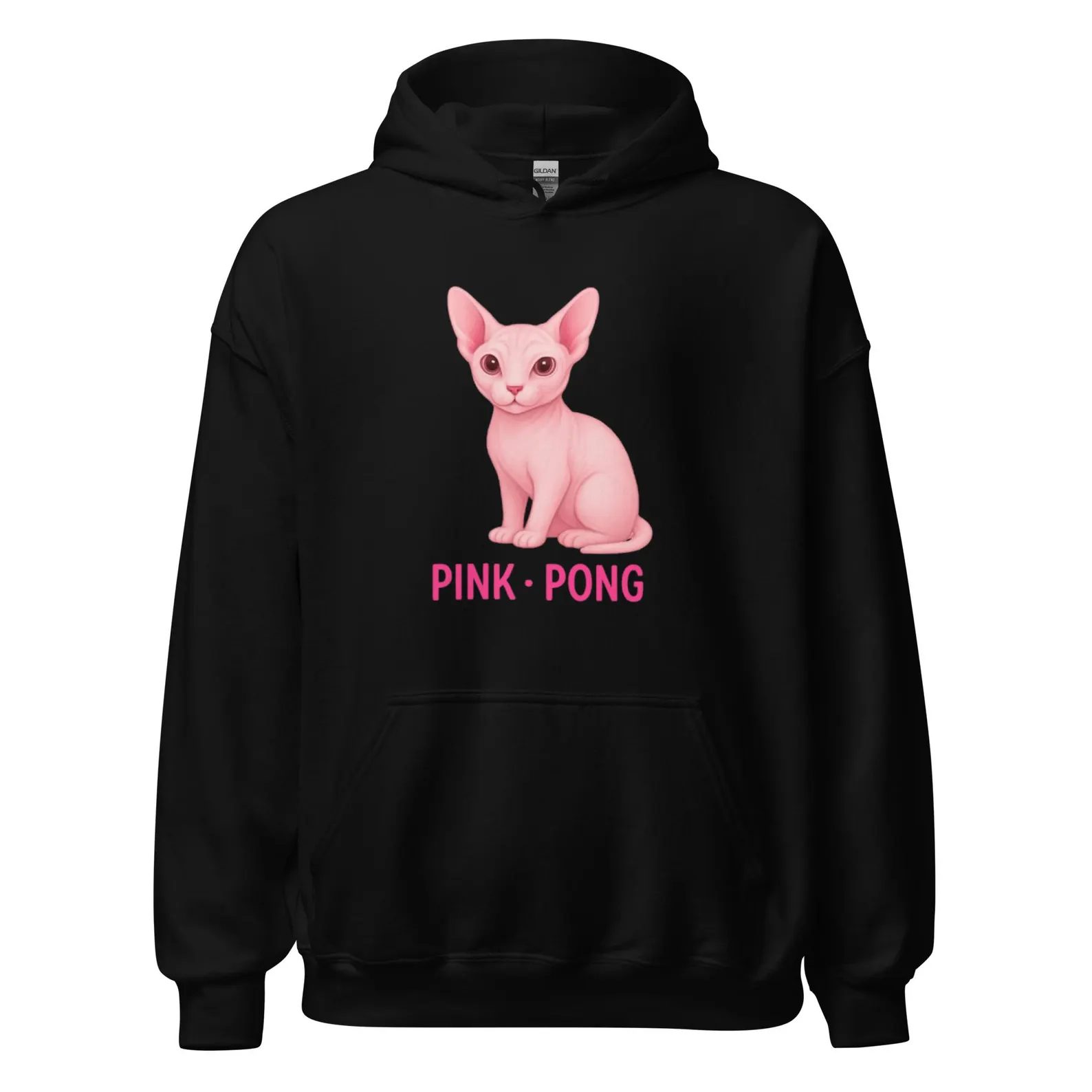 Sudadera con Capucha de Gato Sphynx Rosa